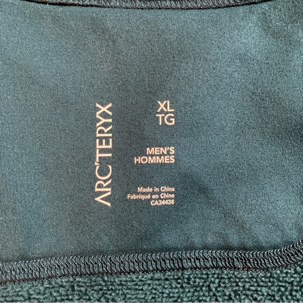 ARC'TERYX Men’s Covert Cardigan Jacket Teal Full Zip Fleece Outdoor Size XL - Picture 12 of 13